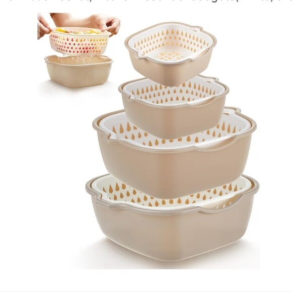 Other - 8 Pc Set Colanders With Bowls